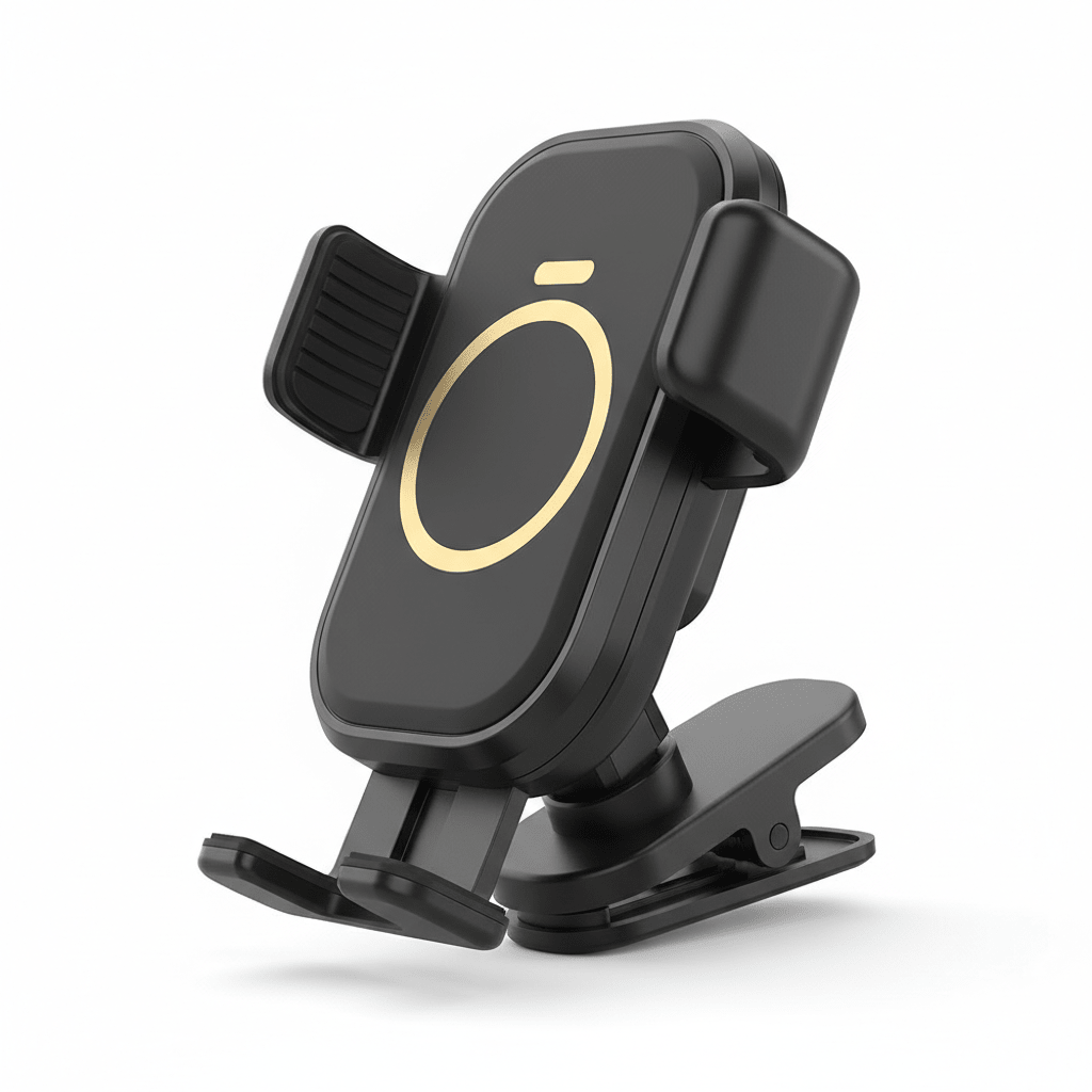 Wireless Car Phone Mount with Fast Charging - Auto-Clamping Air Vent Holder